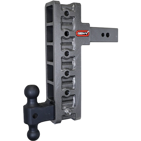 Gen-Y Hitch MEGA-DUTY 2.5 Shank 12 Offset Drop 3.5K TW 32K Hitch & GH-0161 Dual-Ball GH-1916